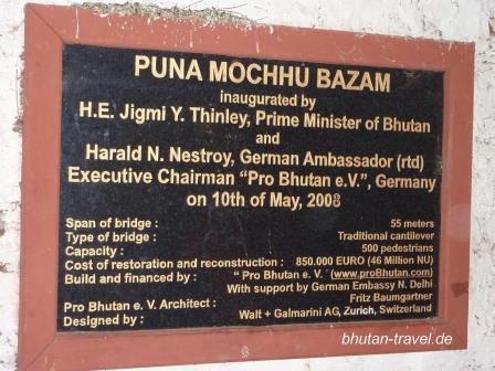 01 Schild von Pro Bhutan